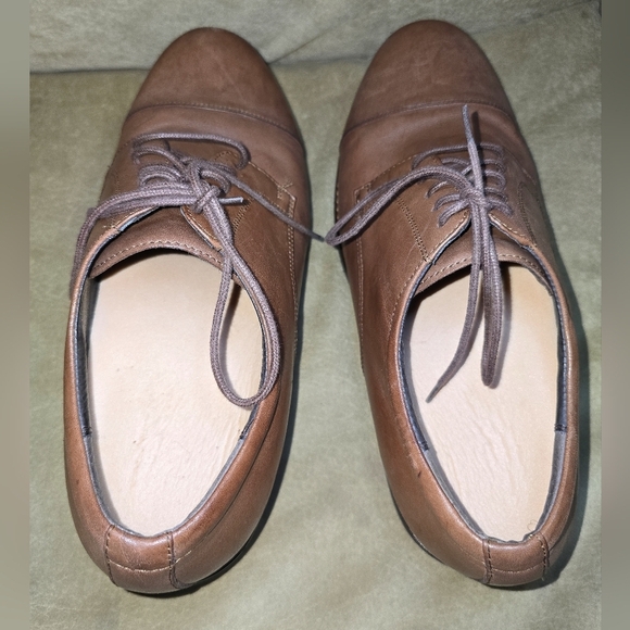 Apex  Lexington Cap Toe Leather Oxford Comfort Mens Shoes Size 11 Wide - Picture 9 of 15